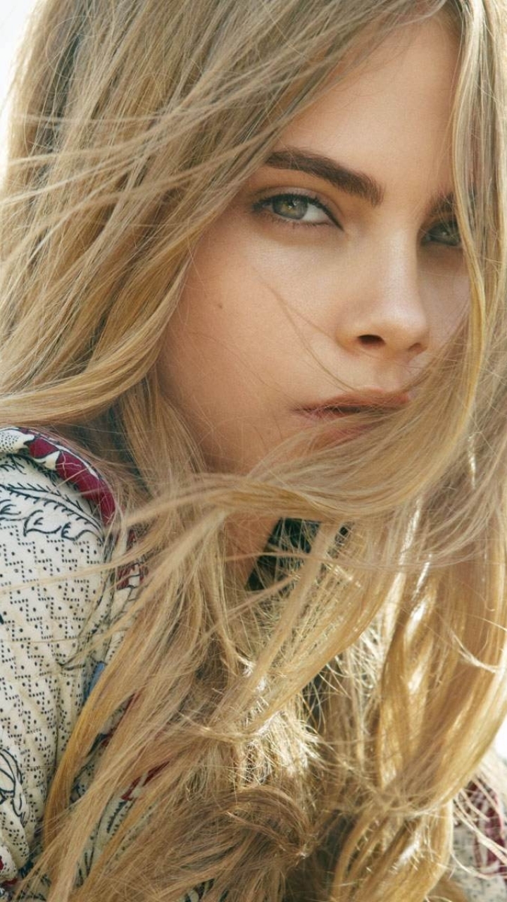 720x1280  Скачать обои 1440x2630 Cara Delevingne, Long Hair, Model, Beautiful, Samsung Galaxy Note 8, 1440x2630 HD Фон, 1689