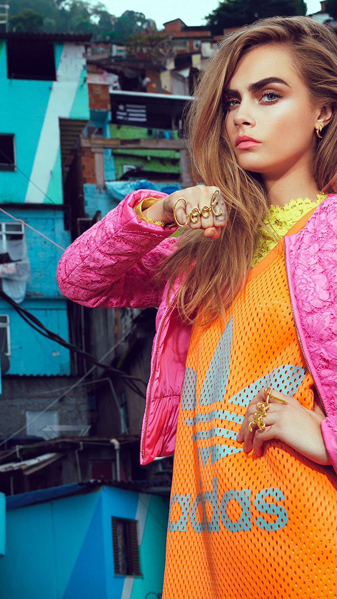 1080x1920  Скачать обои 1125x2436 Cara Delevingne, Photoshoot, 2018, iPhone X, 1125x2436 HD Фон, 9539