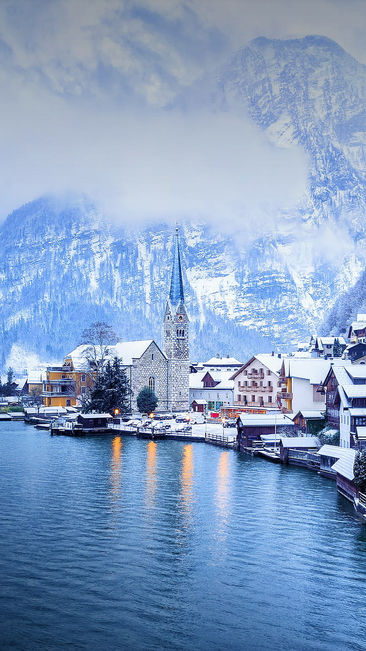 728x1294 Hallstatt 1080P 2K 4K 5K HD обои скачать бесплатно | Wallpaper Flare