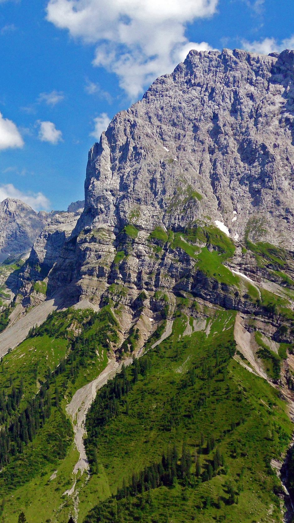 938x1668 Speicherteich Gschwandtkopf Тироль, Австрия iPhone X Обои Скачать бесплатно