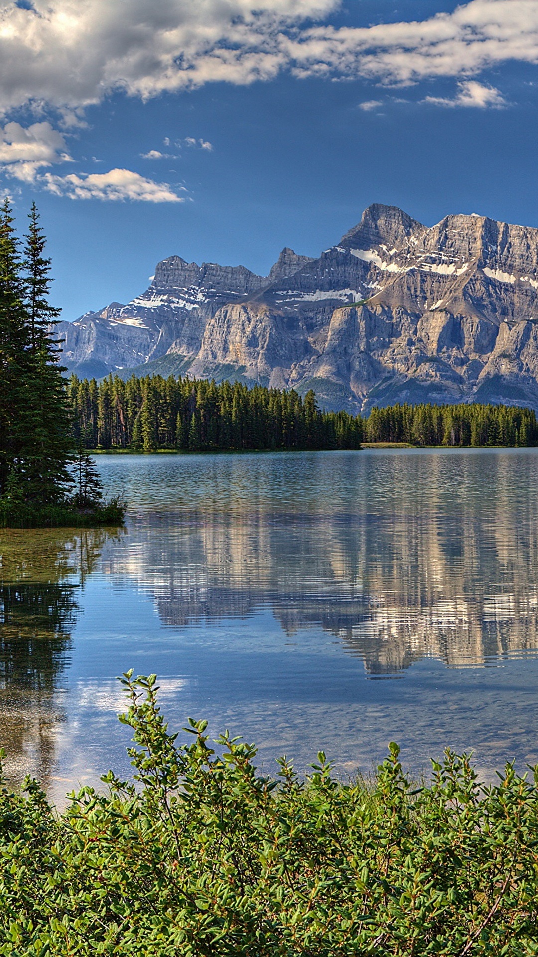 1080x1920  Picture Канада канадские Скалистые горы Природа Ель 1080x1920