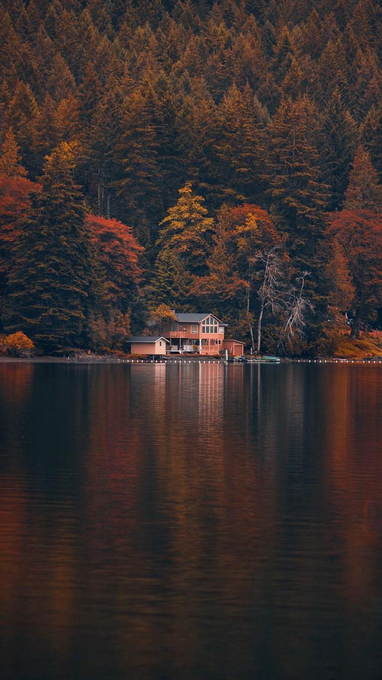 759x1350  Lake House Canada iPhone обои | Iphone обои пейзаж Природа обои Обои канада