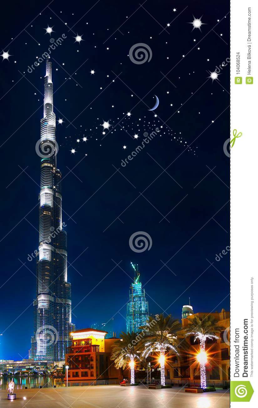824x1300  Dubai Burj Khalifa Night View Mobile Phone Wallpaper Stock Photo - Изображение синего востока: 104068524