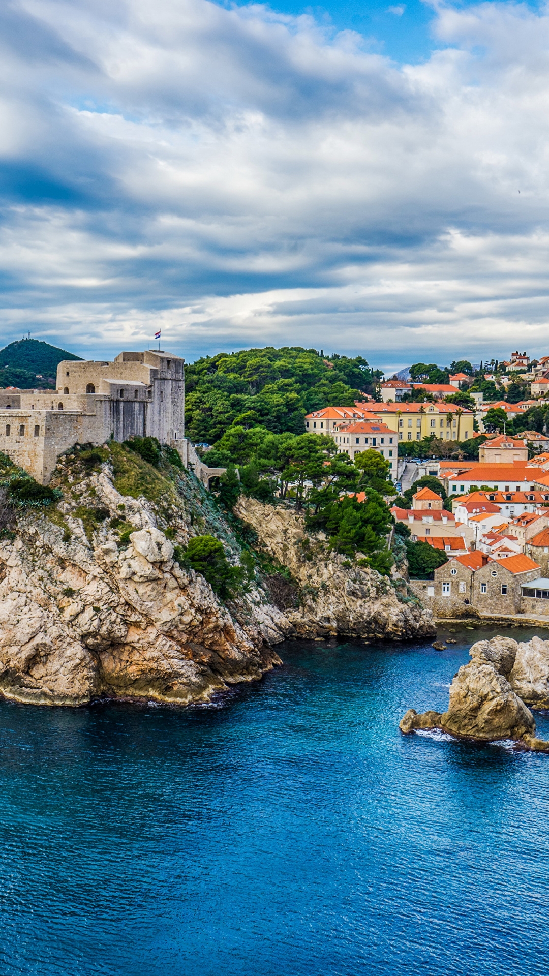 1080x1920   Бесплатно скачать обои Города Хорватия Замки Дубровник побережье Скала 3840x2400 [3840x2400] для рабочего стола Мобильный \ u0026 | Исследуйте 57+ Дубровник Обои | Дубровник Wallpape