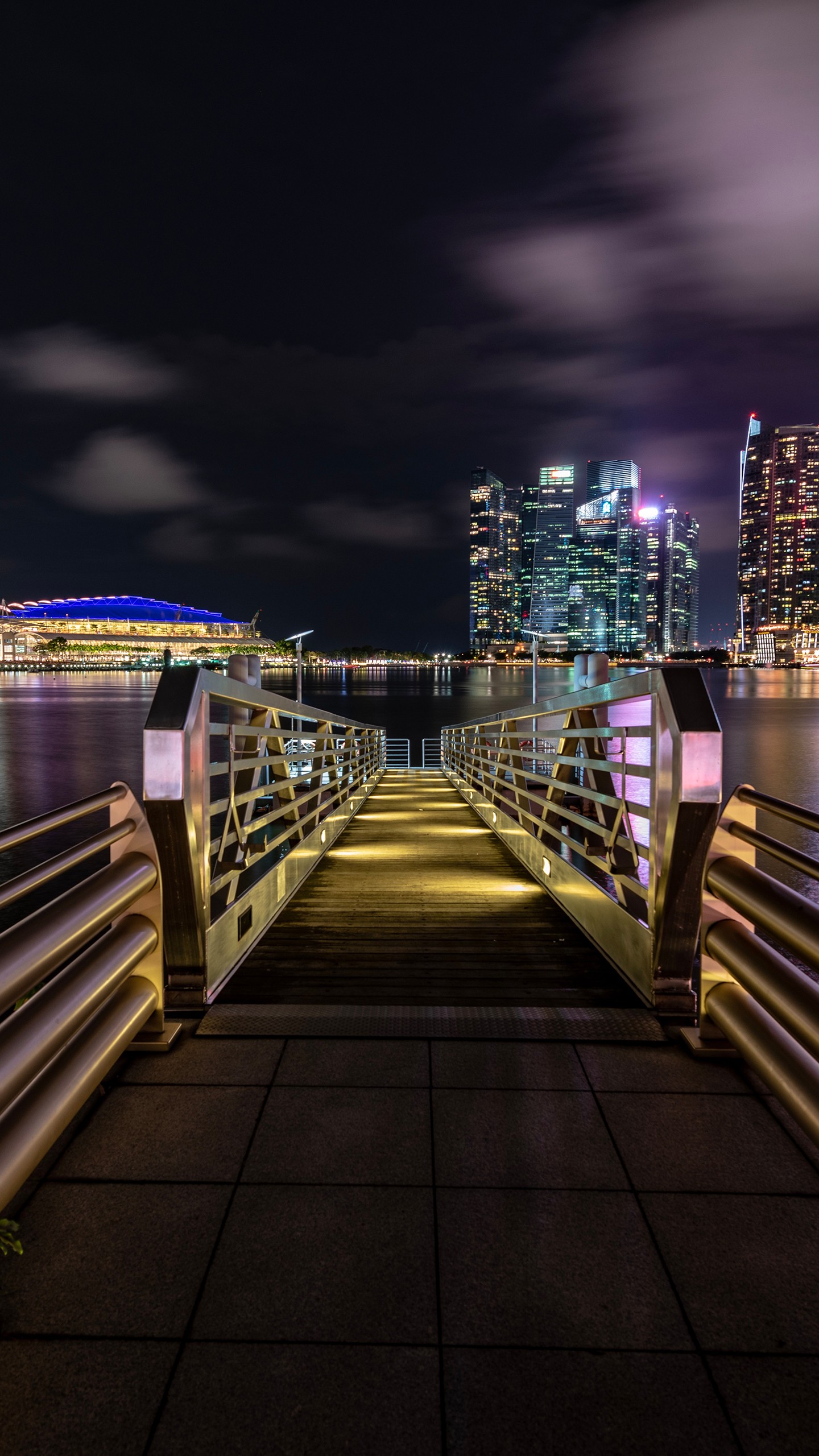 1440x2560   Марина Бэй Ночной Сингапур 4K 8K Обои | HD обои | ID # 27118 