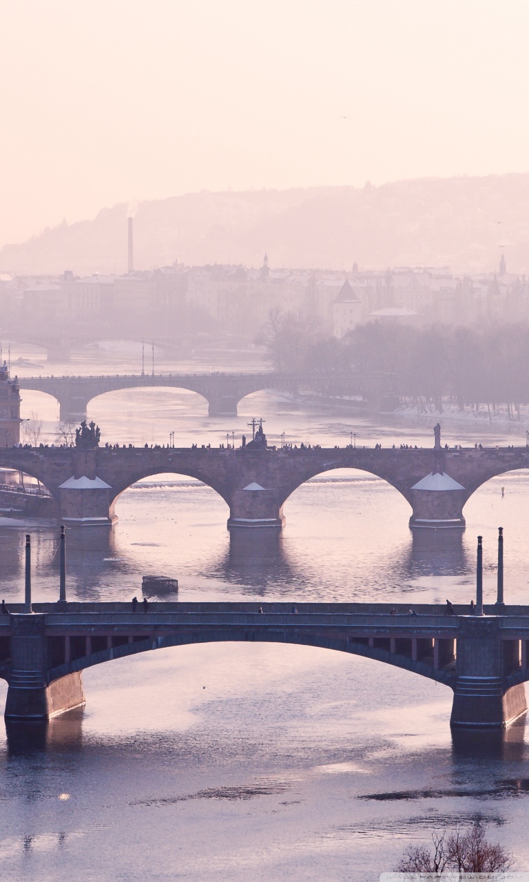 768x1280  Prague Bridge Чешская Республика Ultra HD Обои для рабочего стола для: Широкоэкранный \ u0026 UltraWide Desktop \ u0026 Ноутбук: Multi Display Dual Monitor: Tablet: Smartphone