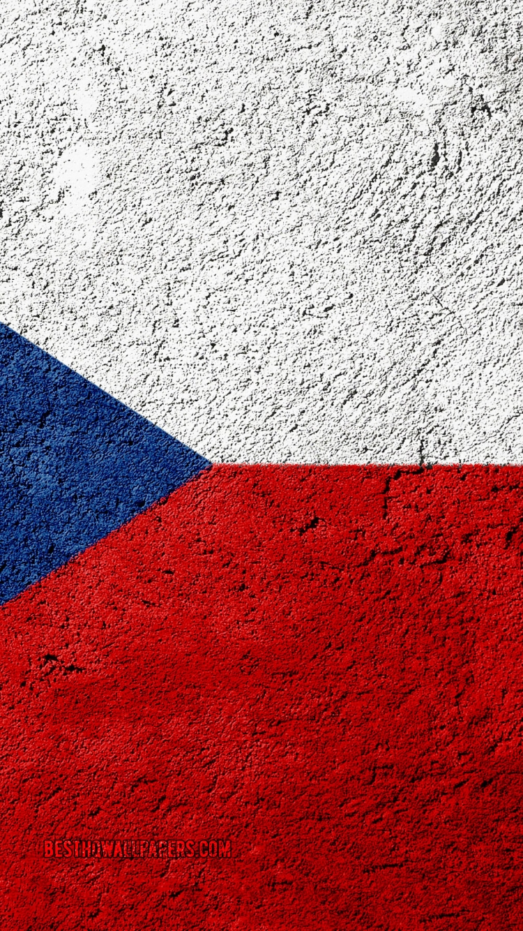 750x1334  Скачать бесплатно обои Флаг Чехии текстура бетона [2880x1800] для рабочего стола Мобильный \ планшет | Изучите 33+ обоев «Флаг Чехии» | Чешская Республика Флаг Обои Доминиканская Республика Флаг 