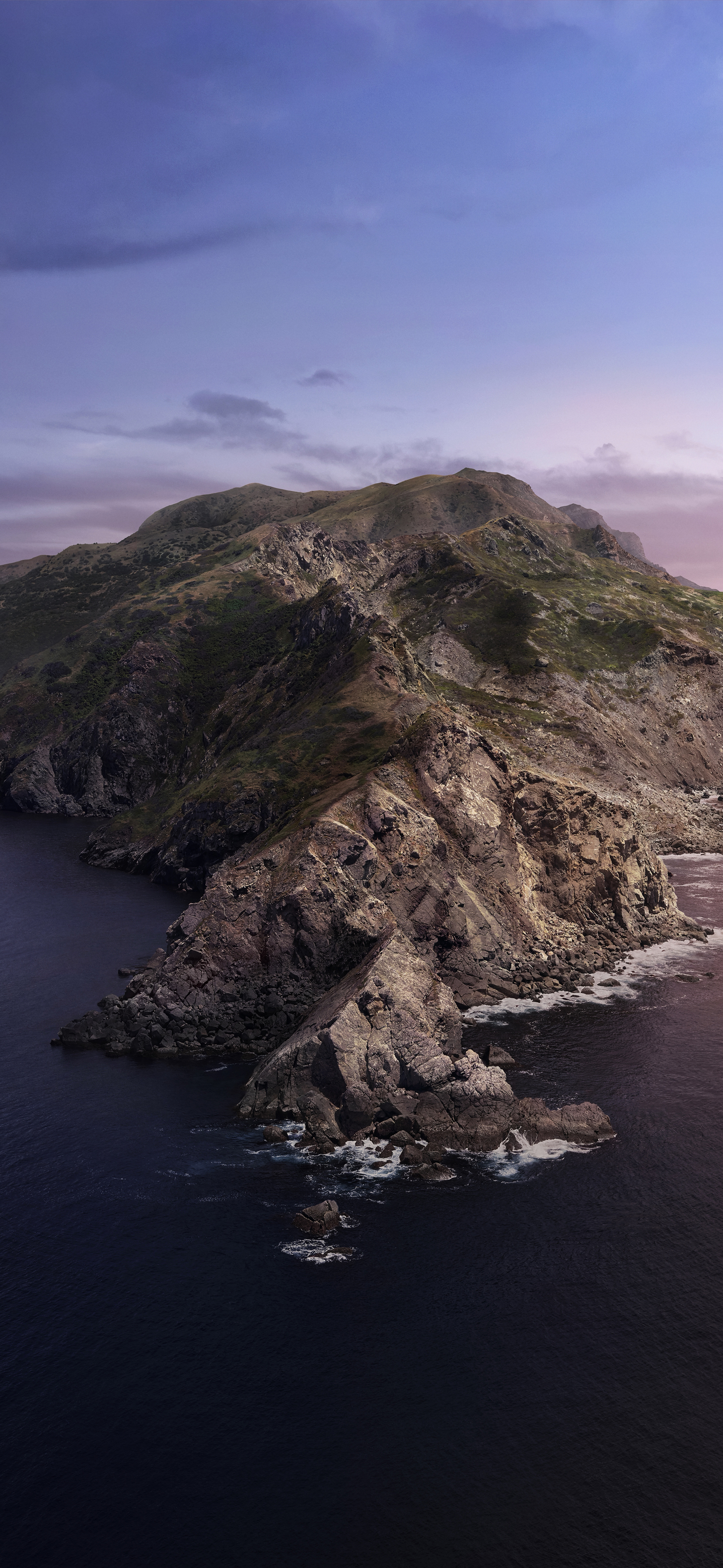 1436x3113  MacOS Catalina Официальные стоковые обои HD 6K - Светлые обои центральные