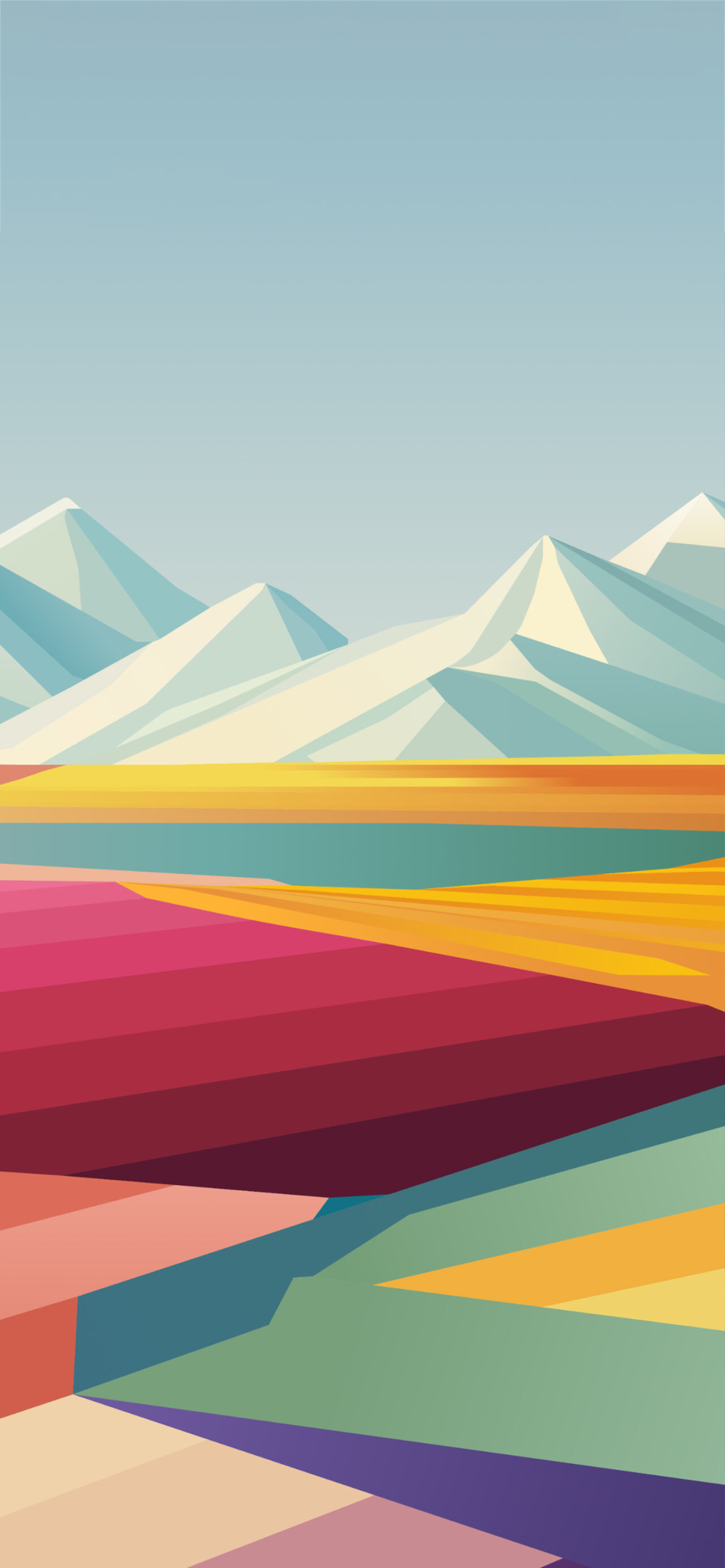 1280x2770  Исследование Saltern 02 - Кубистские обои 6K - Центральные обои