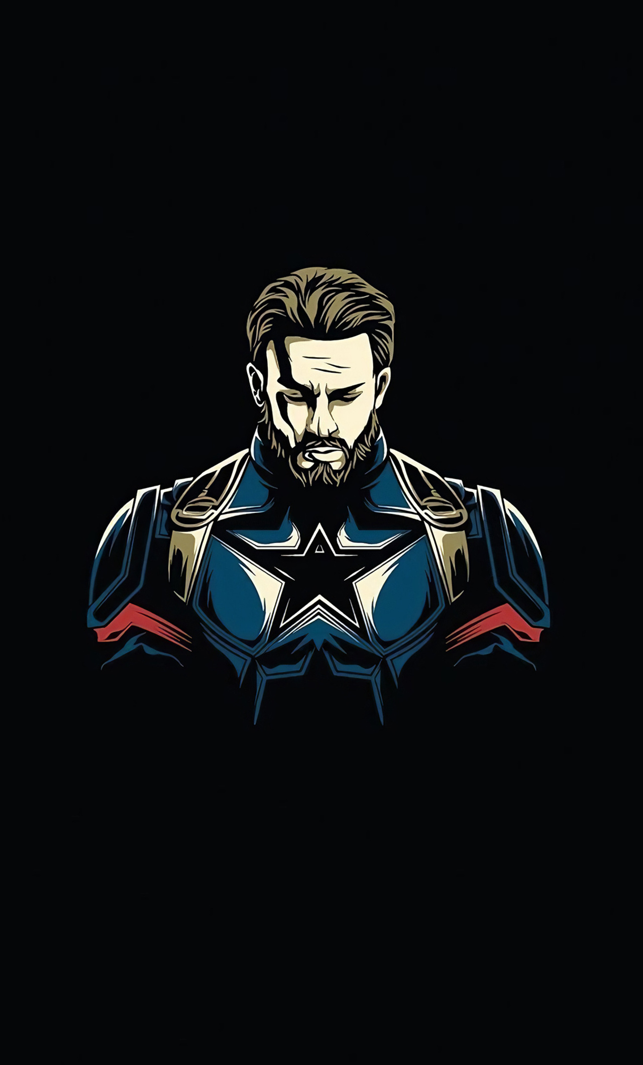 1280x2120  1280x2120 Captain America Минимальный 4K iPhone 6+ HD 4K обои, изображения, фоны, фотографии и картинки