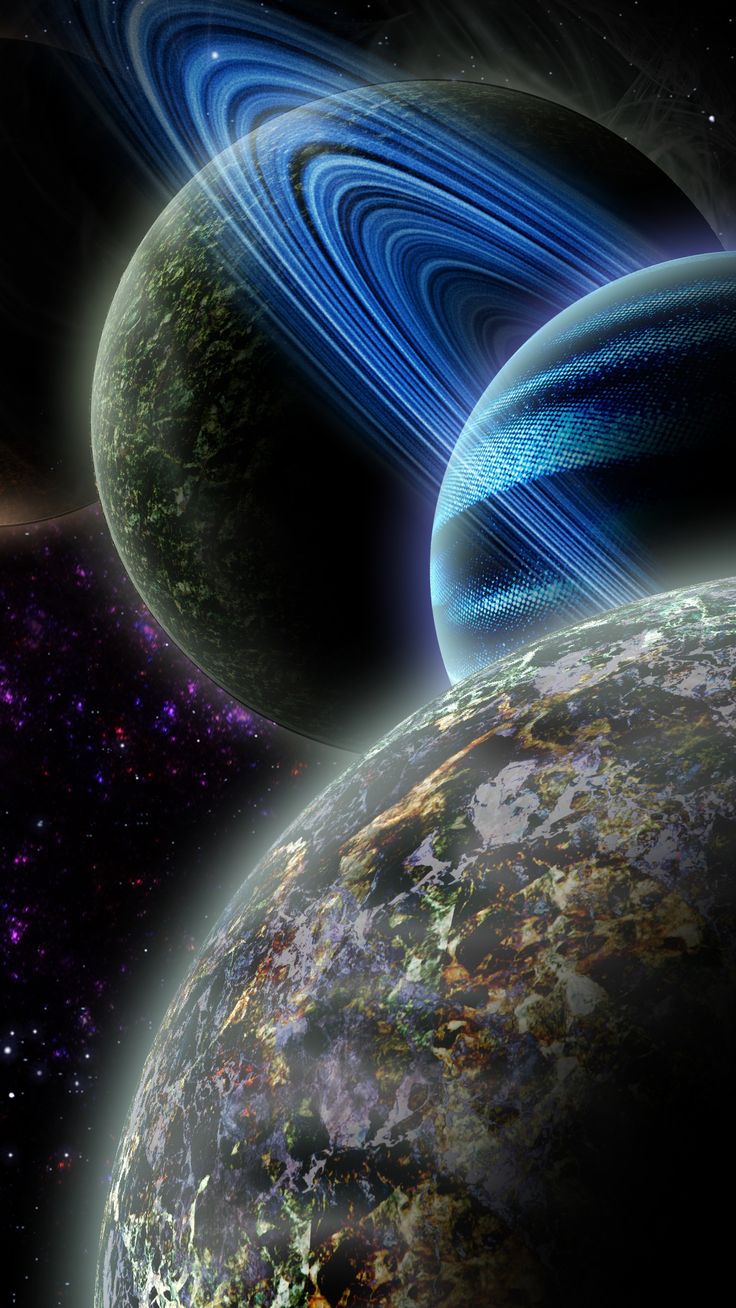 736x1308  2160x3840 Планеты, пространство, звезды, фантазия, художественные обои | Галактики обои, обои планет, космическое искусство