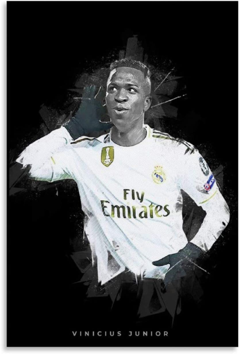 832x1235  Amazon.de: Dongh Vinicius Jr Poster, Dekorative Gemälde, Leinwand, Wandkunst, Wohnzimmer, Poster, Schlafzimmer, Malerei, 30 x 45 см.