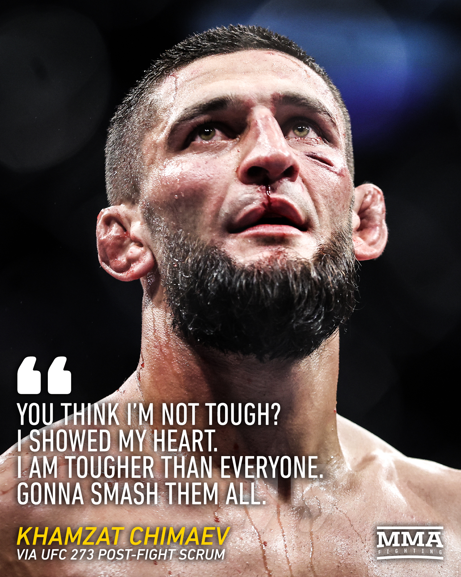 1600x2000  Mmafighting.com в Twitter: \ "Khamzat не беспокоится о том, что кто -то ставит под сомнение его выносливость после #ufc273 🐺 https: //t.co/df263rssfp \"/Twitter