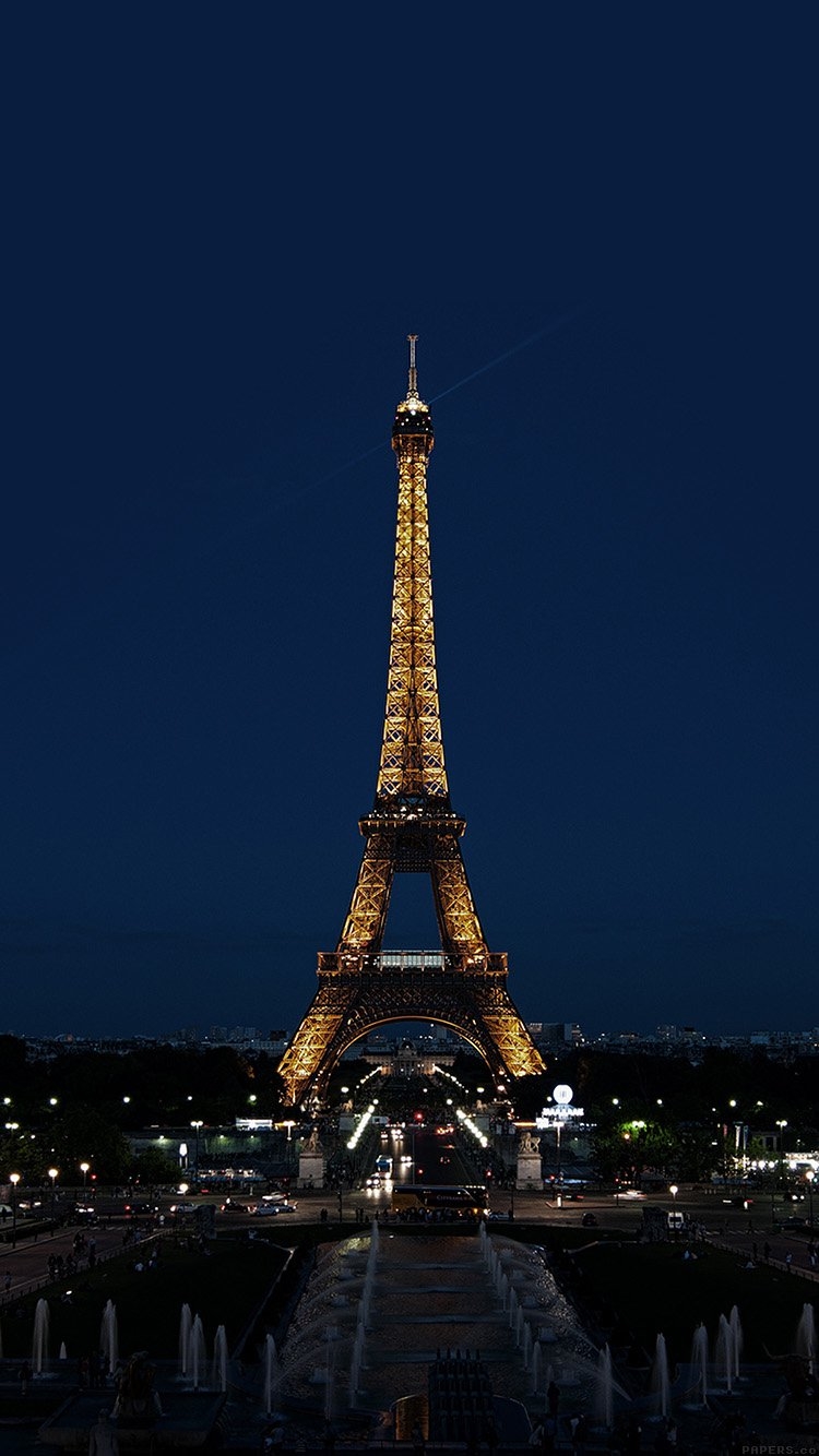 750x1334 Paris Night France City Eiffel Tower Скачать бесплатно обои для Phone