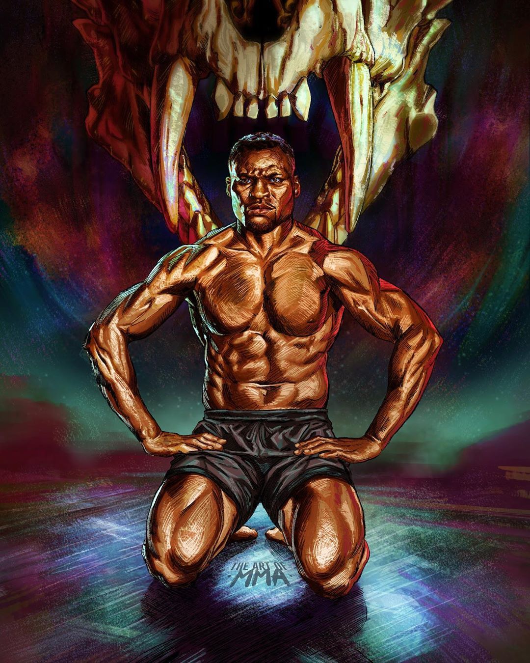 1080x1350  Адам Осборн в Instagram: «Хищник идет! #andnew #onamissonforgold #fanartfriday @francisngannou »| UFC Boxing, Fan Art, Predator
