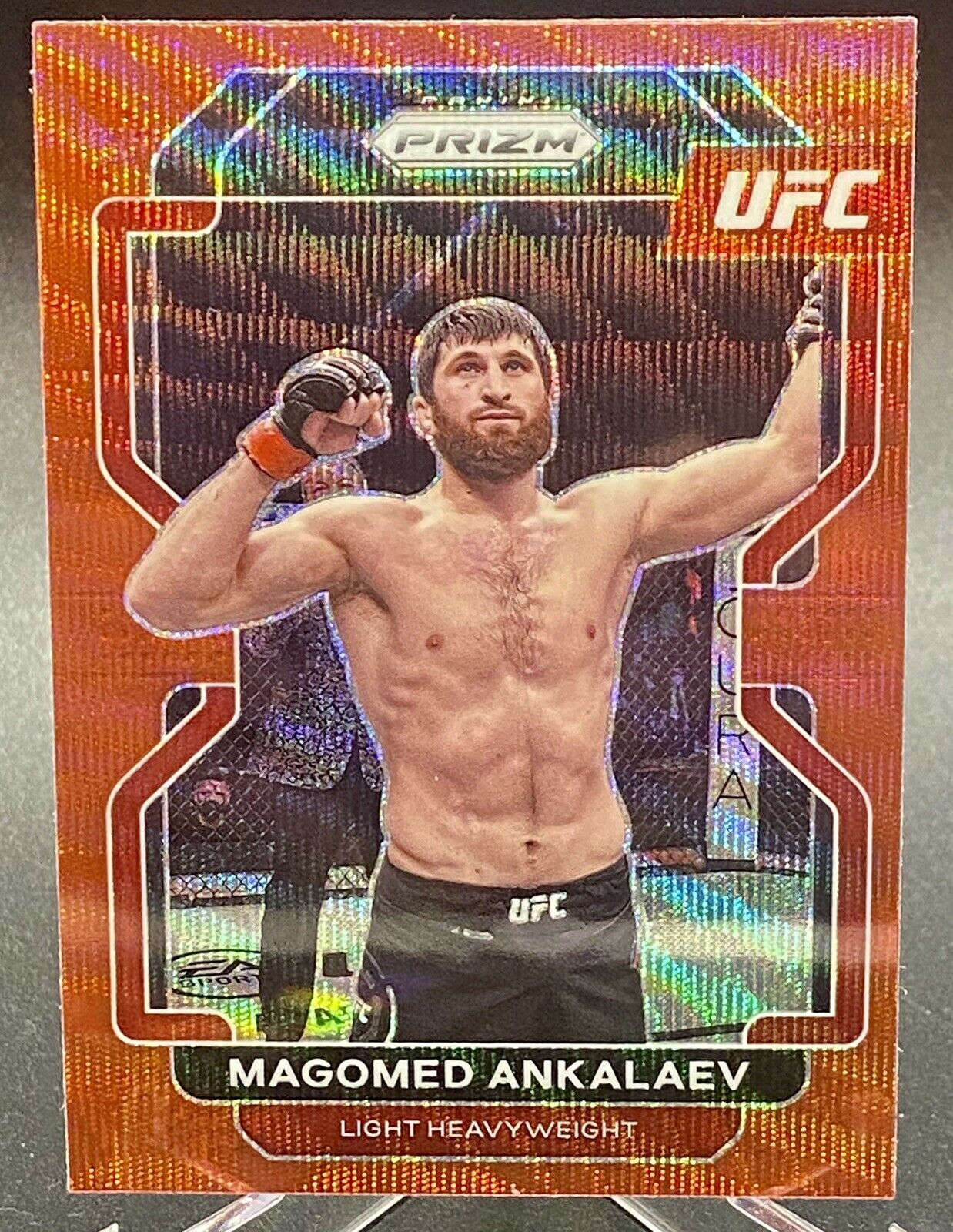 1238x1600  Magomed Ankalaev 2022 UFC Prizm Red Ruby Wave Prizm #138 | eBay