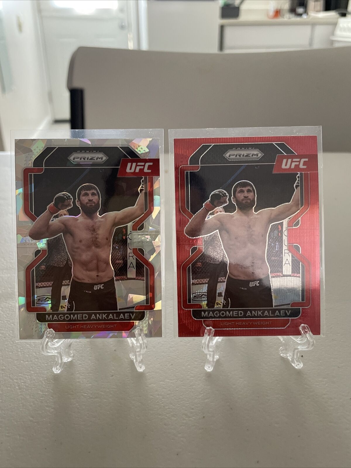 1200x1600  Magomed ankalaev 2022 Prizm UFC #138 Cracked Ice + Red Wave Lot 2 | eBay