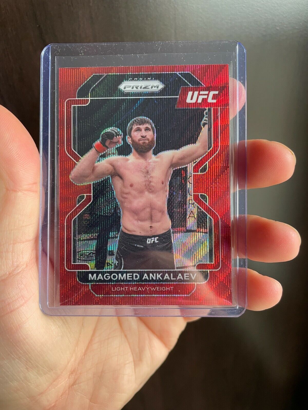 1200x1600  Magomed Ankalaev Ruby Wave Prizm - 2022 Panini Prizm UFC #138 Red | eBay
