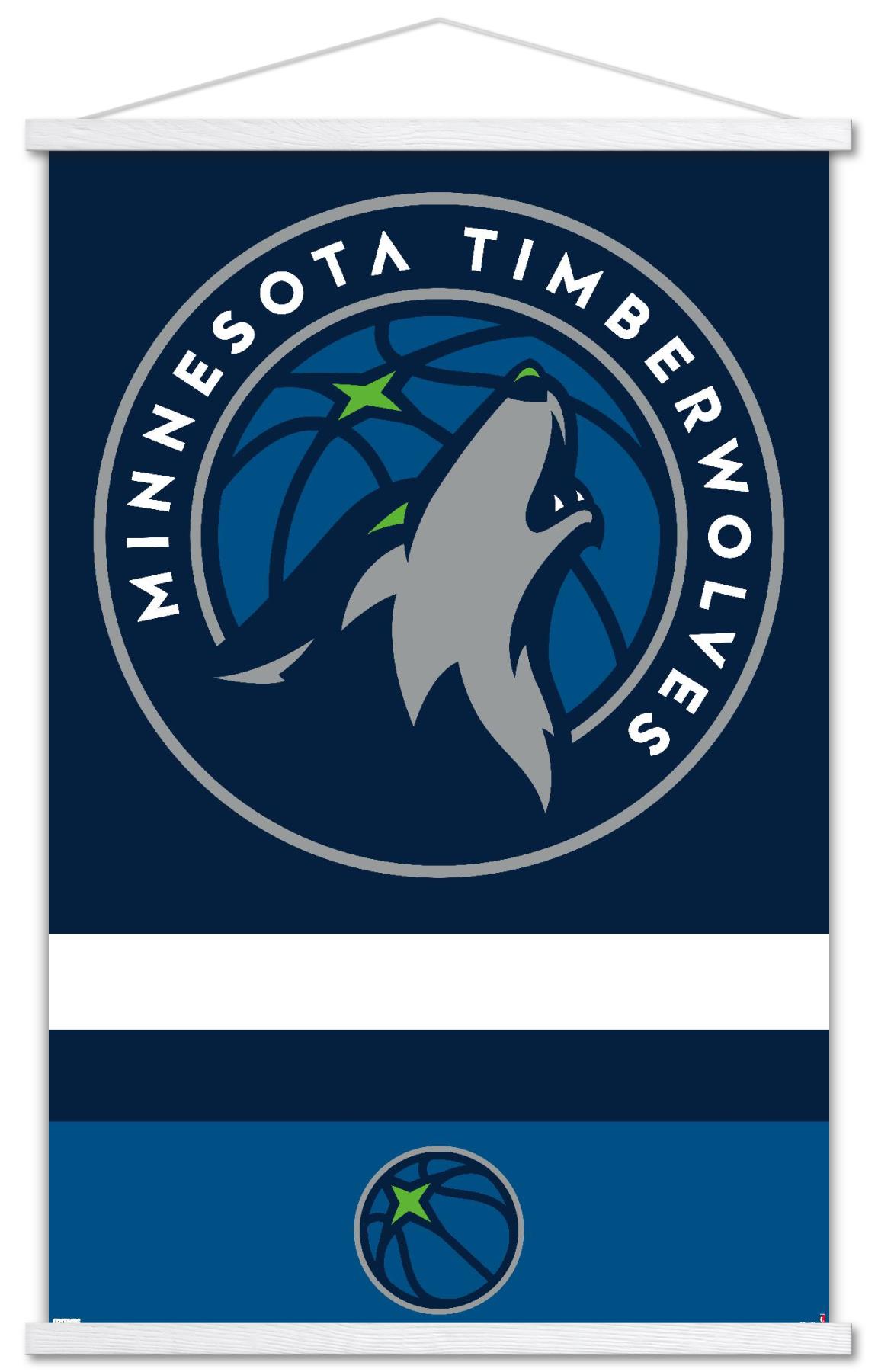 1152x1800  NBA Minnesota Timberwolves - Логотип 20 Стеновой плакат, 22.375 \ "x 34 \" - walmart.com