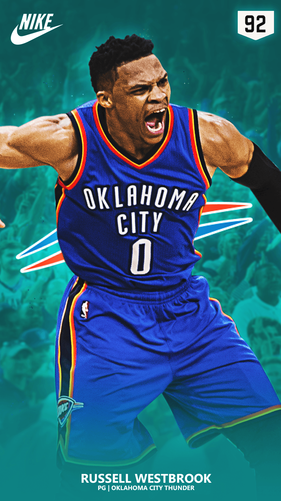 1080x1920  Скачать Оклахома -Сити Грозы Обои League Okc Logo League | Обои .com
