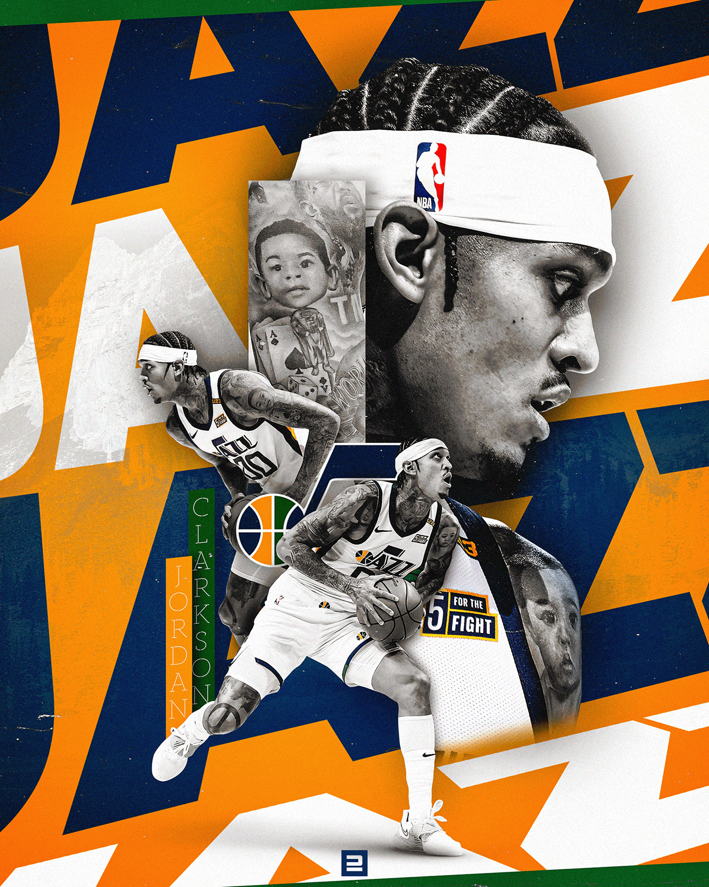 1400x1750  Джордан Кларксон Юта Джазовые обои - пещера обоев