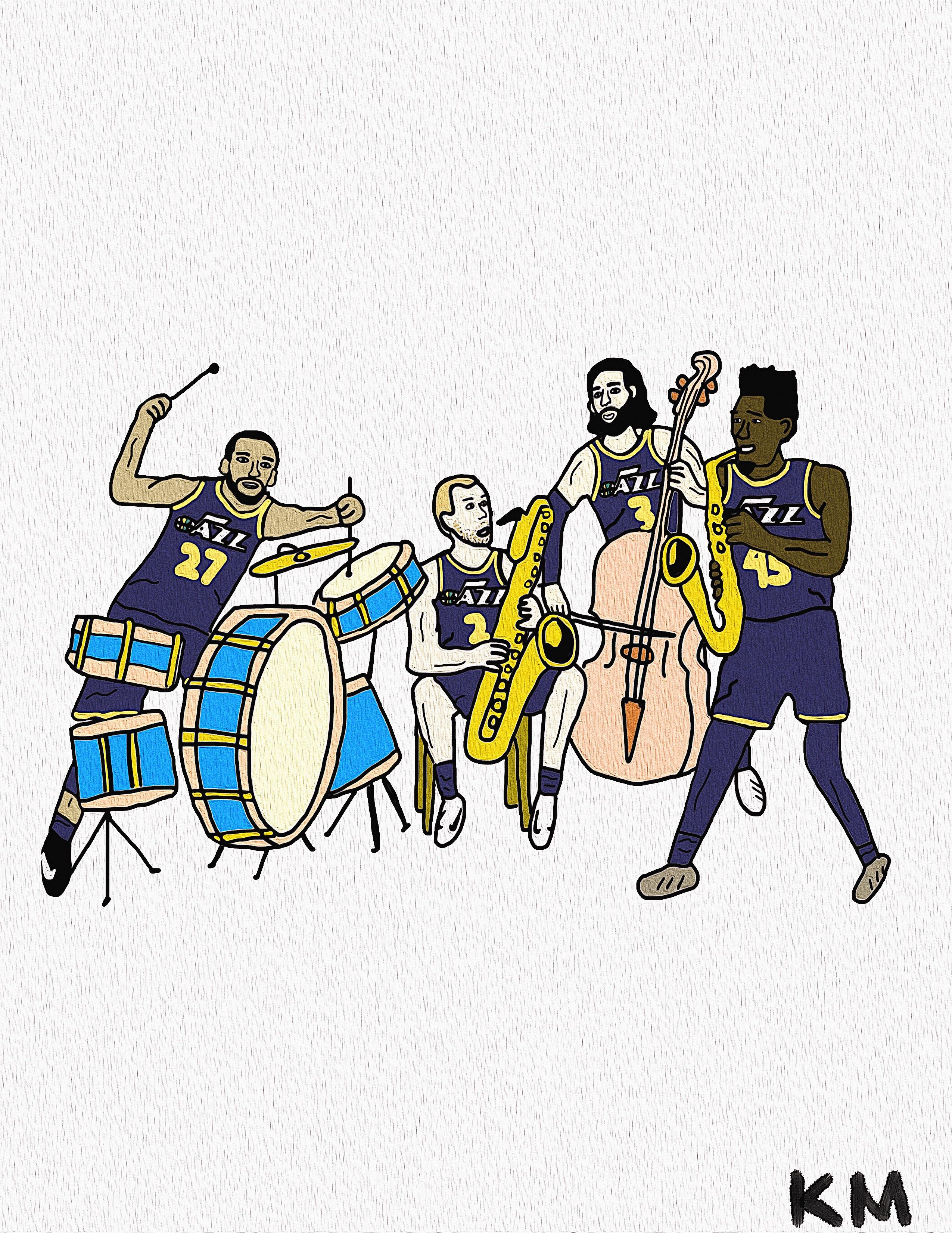 2550x3300  Юта Джаз -Бэнд (обновленные цвета/подгонки как обои для iPhone): R/Utahjazz