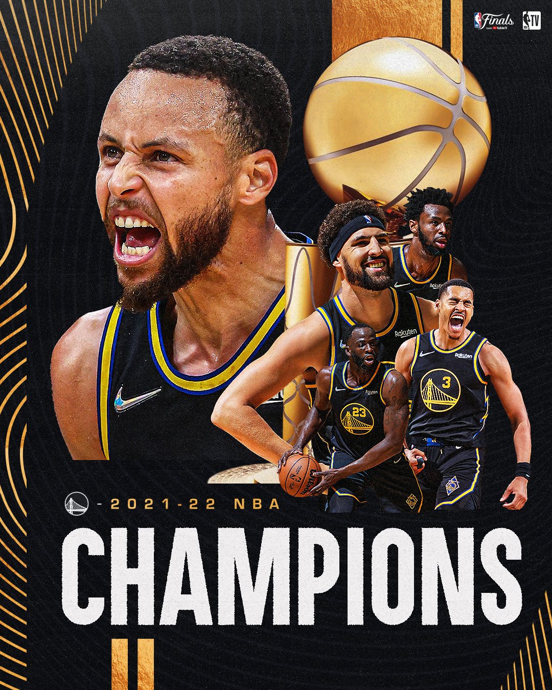 1080x1350  Golden State Warriors Champions 2022 Обои - пещера обоев