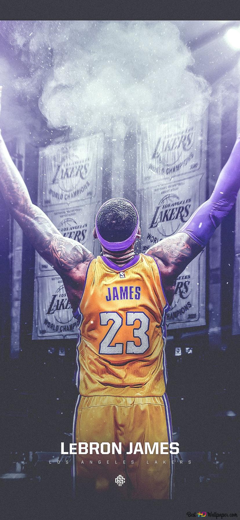828x1792  Lebron James Los Angeles Lakers HD Скачать обои