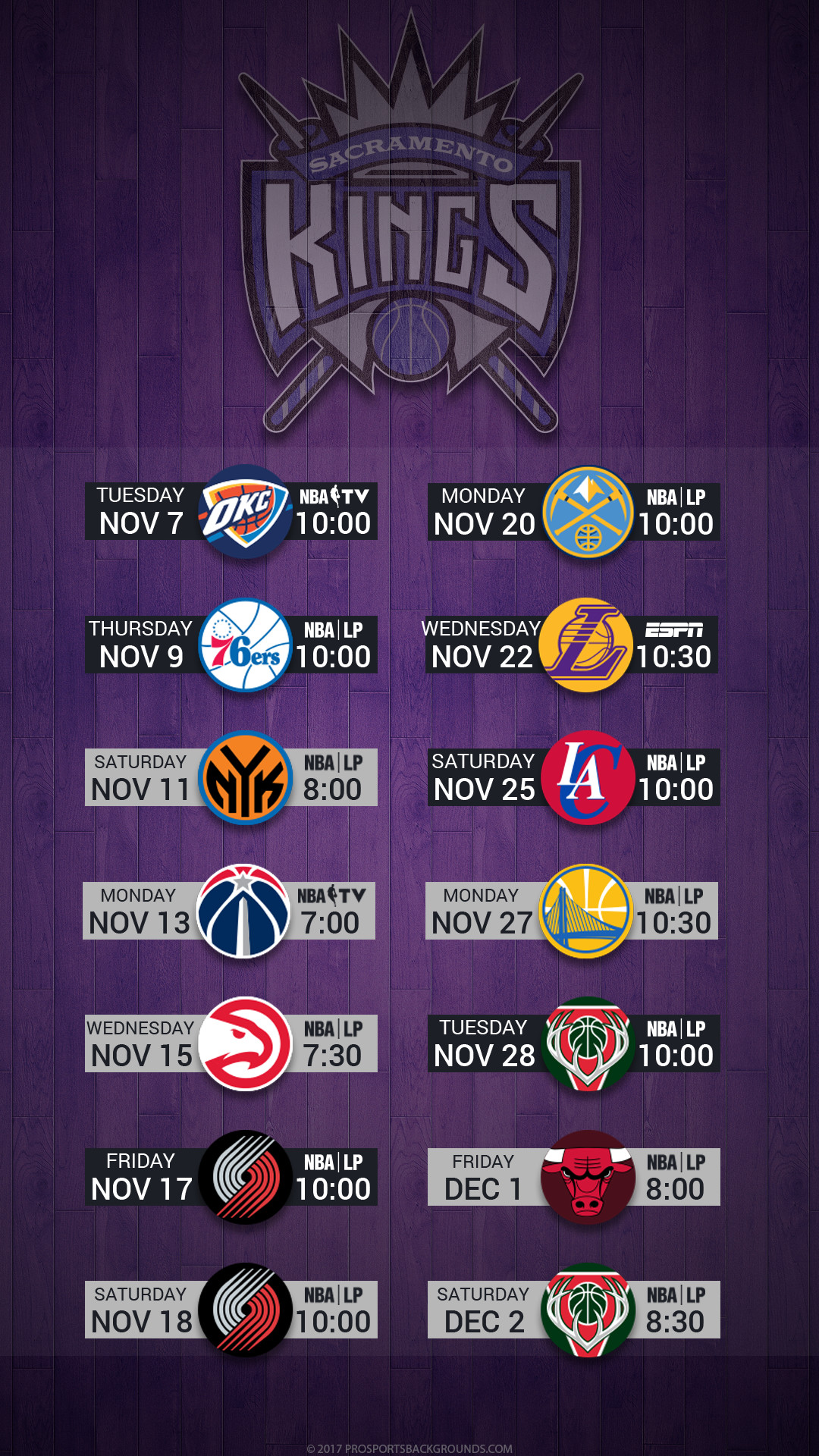 1080x1920  Обои Kings Sacramento (74+ картин)