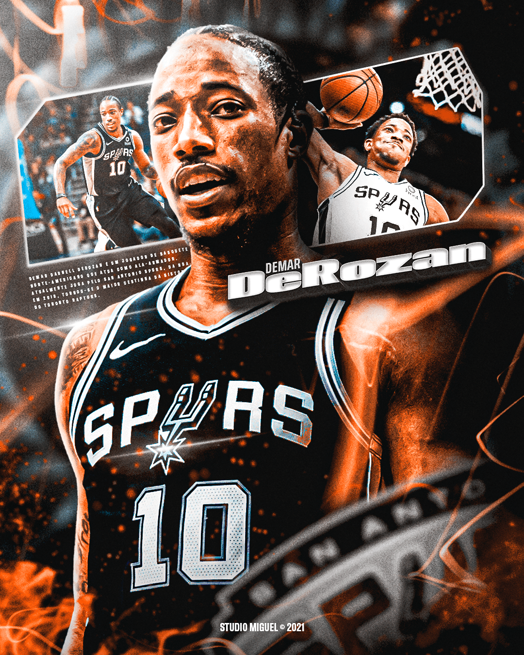 1080x1350  Демар ДеРозан | Сан -Антонио Сперс 2021