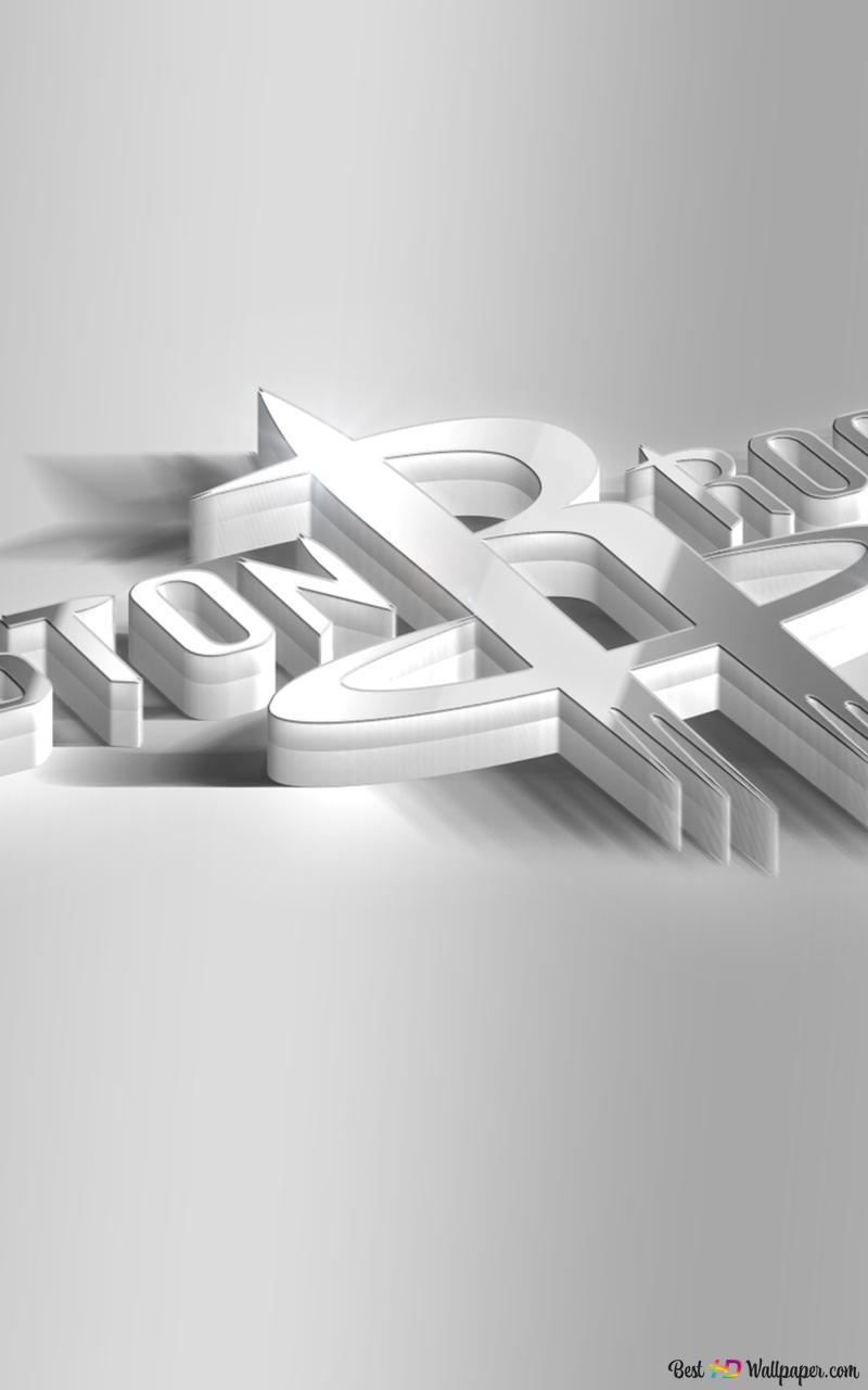 800x1280  Houston Rockets логотип 3d 2k обои скачать