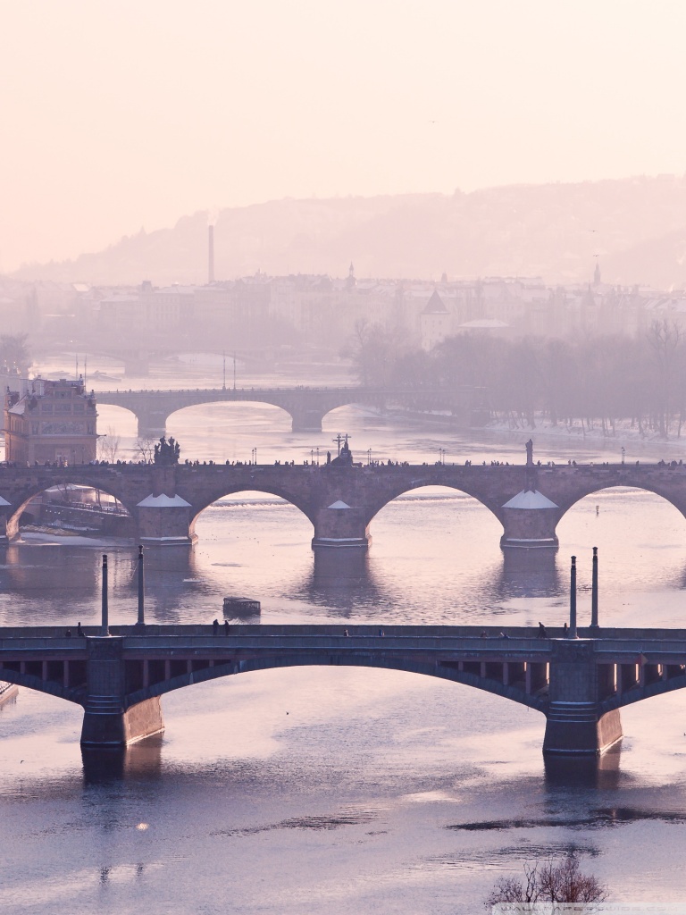 768x1024  Prague Bridge Чешская Республика Ультра HD фоновые обои для рабочего стола для: широкоэкранный \ u0026 UltraWide Desktop \ u0026 Ноутбук: мультиэкранный двойной монитор: планшет: смартфон