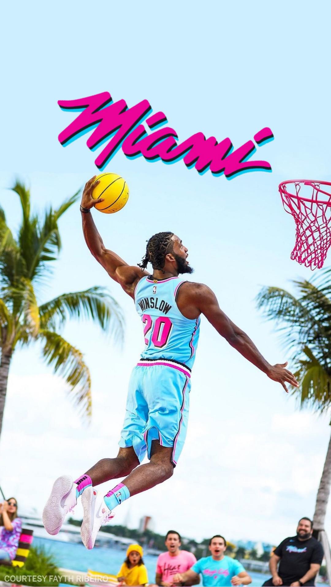 1080x1915  Вице -обои Miami Heat - пещера обоев