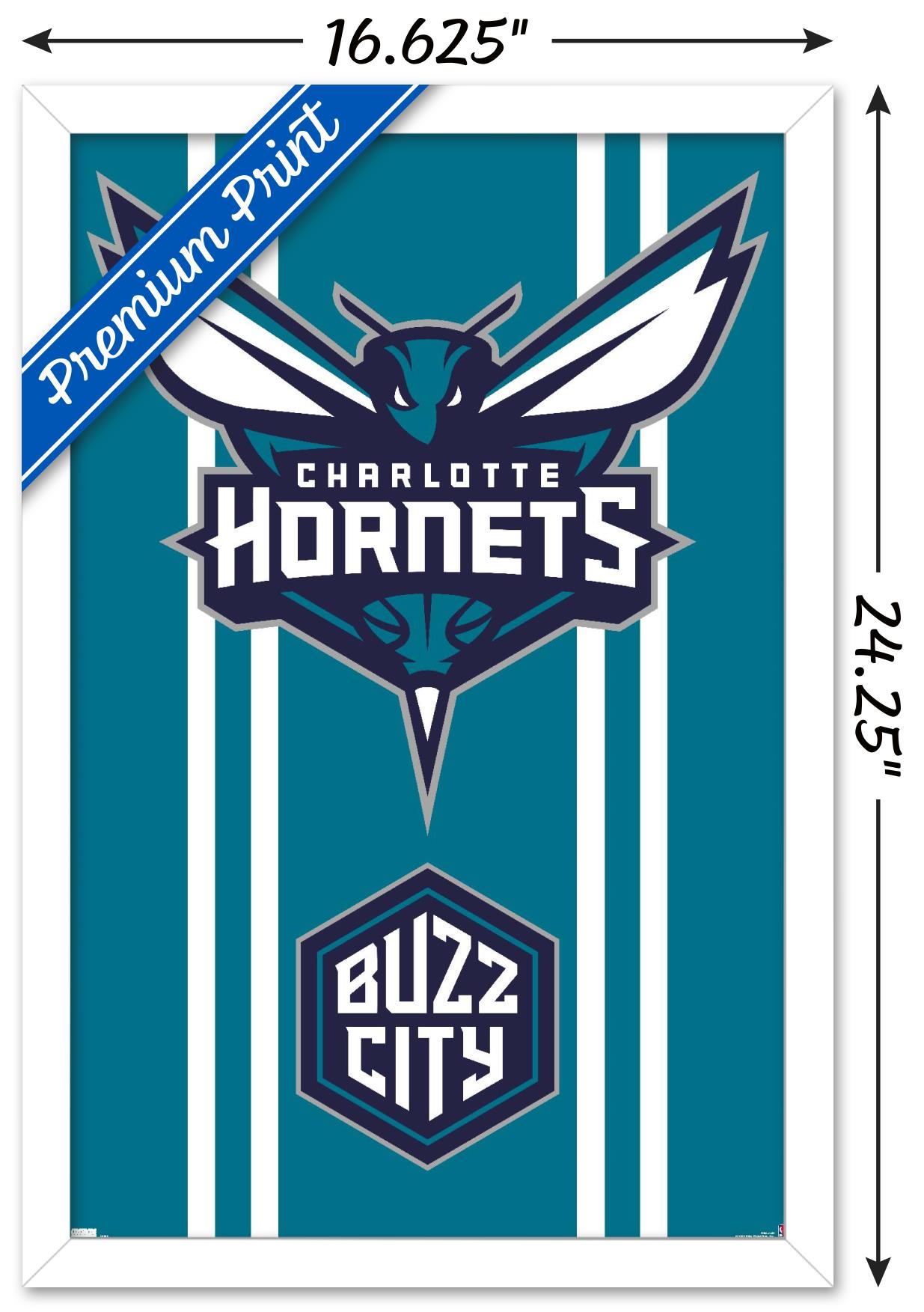 1235x1753  NBA Charlotte Hornets - логотип 20 стена, 22,375 \ "x 34 \" - walmart.com