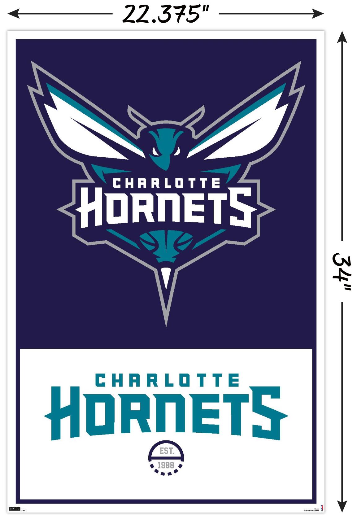 1153x1679  NBA Charlotte Hornets - Logo 21 плакат стены, 14,725 \ "x 22,375 \