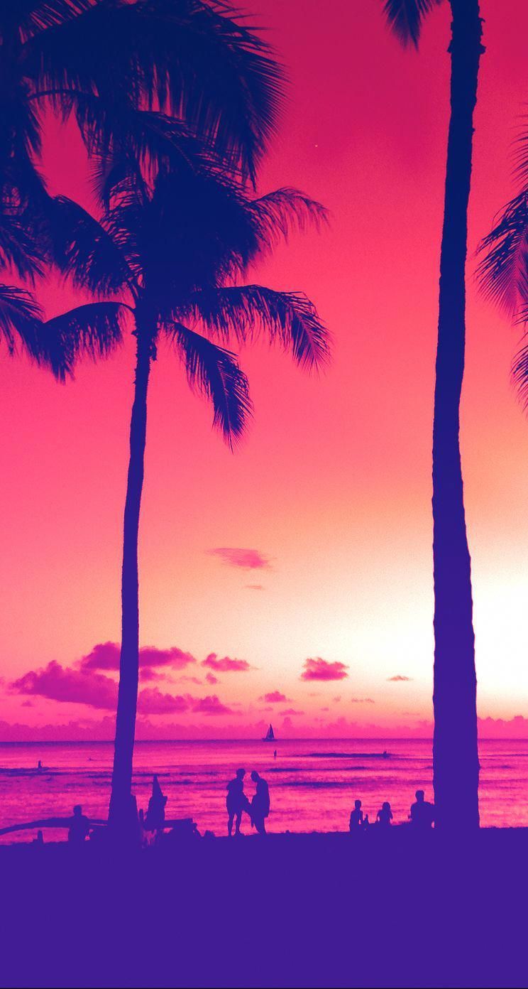 744x1392 Miami Sunset Awesome iPhone Wallpapers Красочный вид пейзажа природы Ознакомьтесь с другими обоями и Miami Su… в 2020 году | Майами обои Майами закат Лучшие обои для iphone