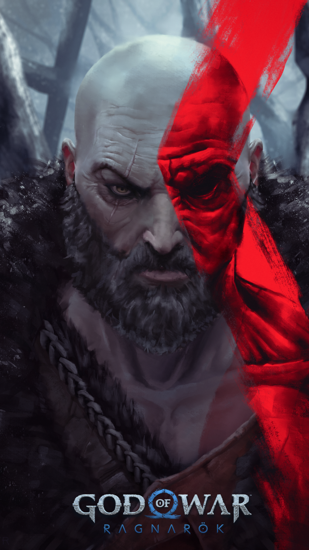 1080x1920  God of War Ragnarok 2022 Обои обои - пещера обоев