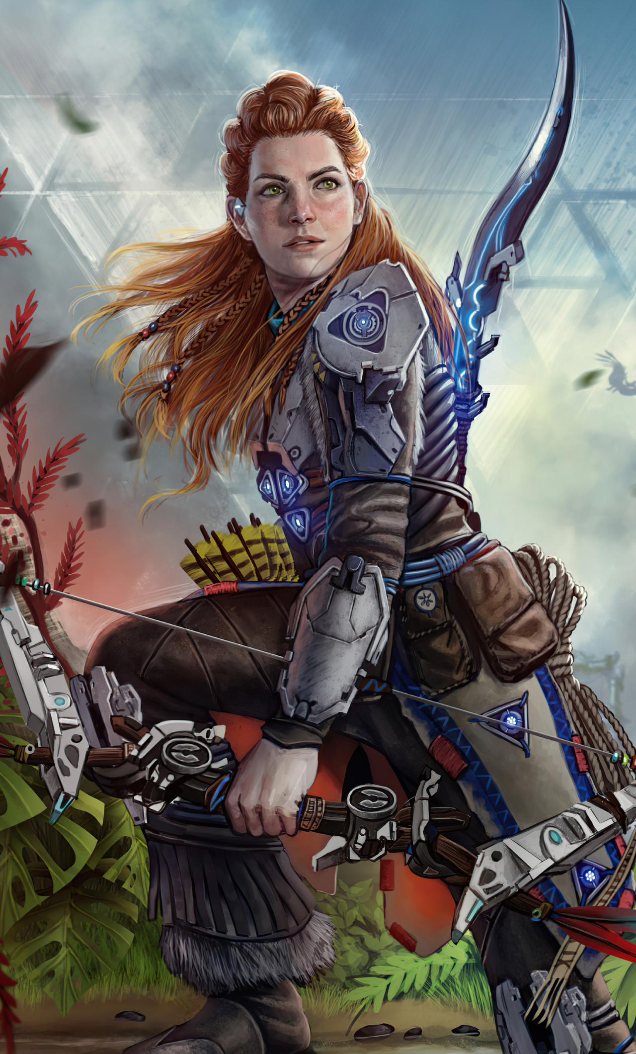 1280x2120  1280x2120 Aloy Horizon Forbidden West 4K iPhone 6+ HD 4K обои, изображения, фоны, фотографии и картинки