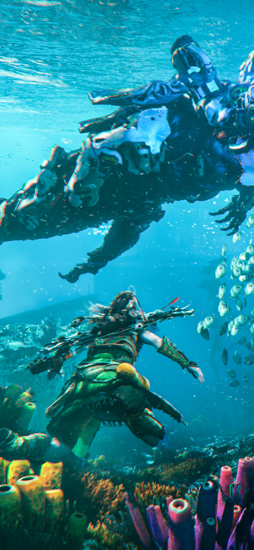 828x1792  Обои Horizon FOBIDED WEST PHONE - Мобильная пропасть