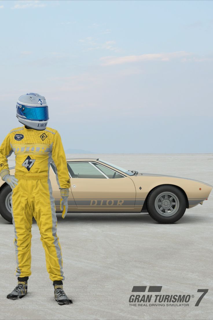 736x1104  Dior X Gran Turismo 7 | Гонки мода, гоночный костюм, гоночное снаряжение