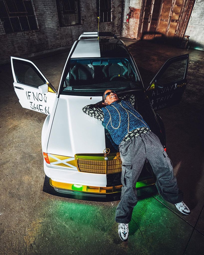 818x1023  A $ ap Rocky представляет «потребность в скорости» Mercedes-Benz 190e