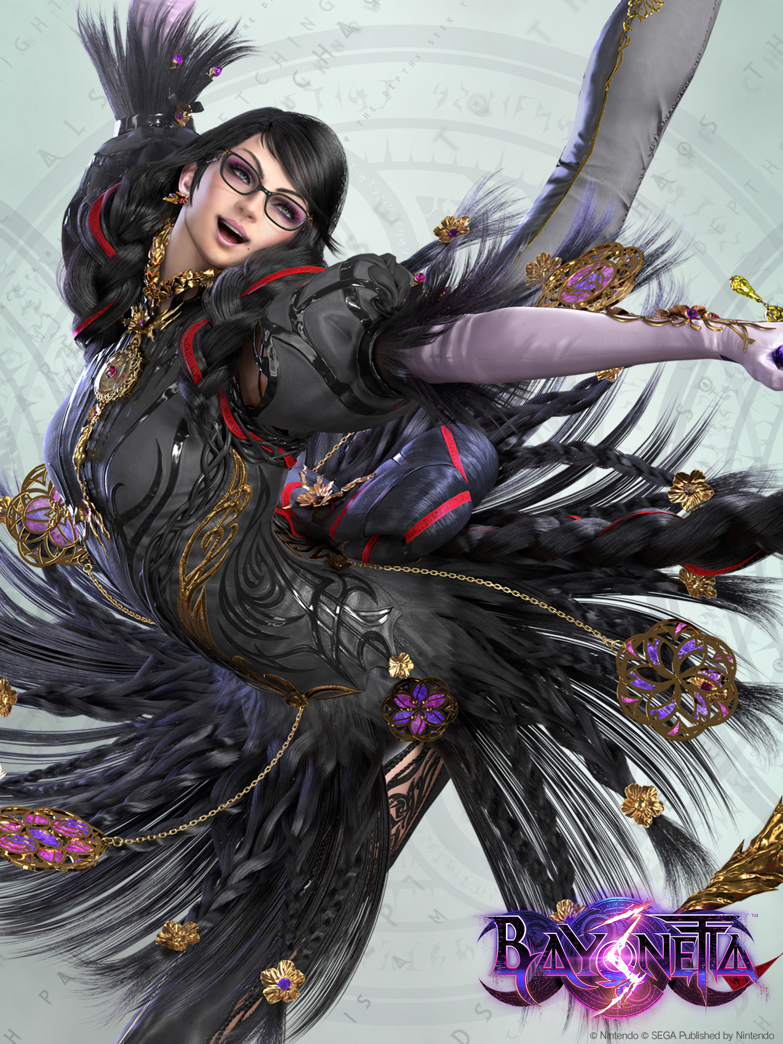 1536x2048  Празднуйте релиз Bayonetta 3 с эксклюзивными обоями! | PlatinumGames Официальный блог