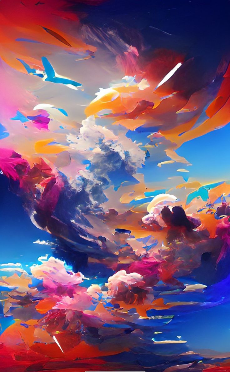 736x1191  AI Art обои - пещера обоев