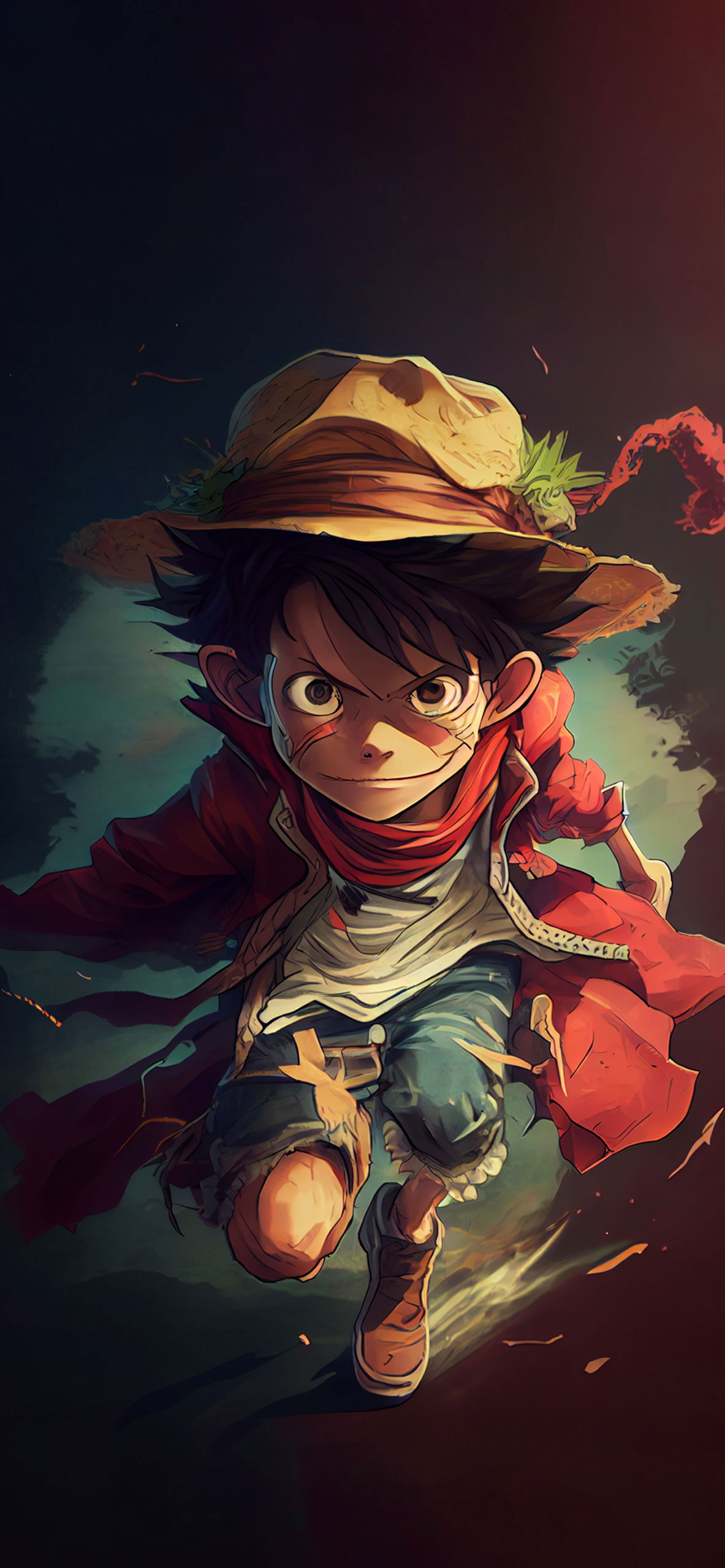 1183x2560  Обои для обезьяны D. Luffy Art - Luffy обои iPhone