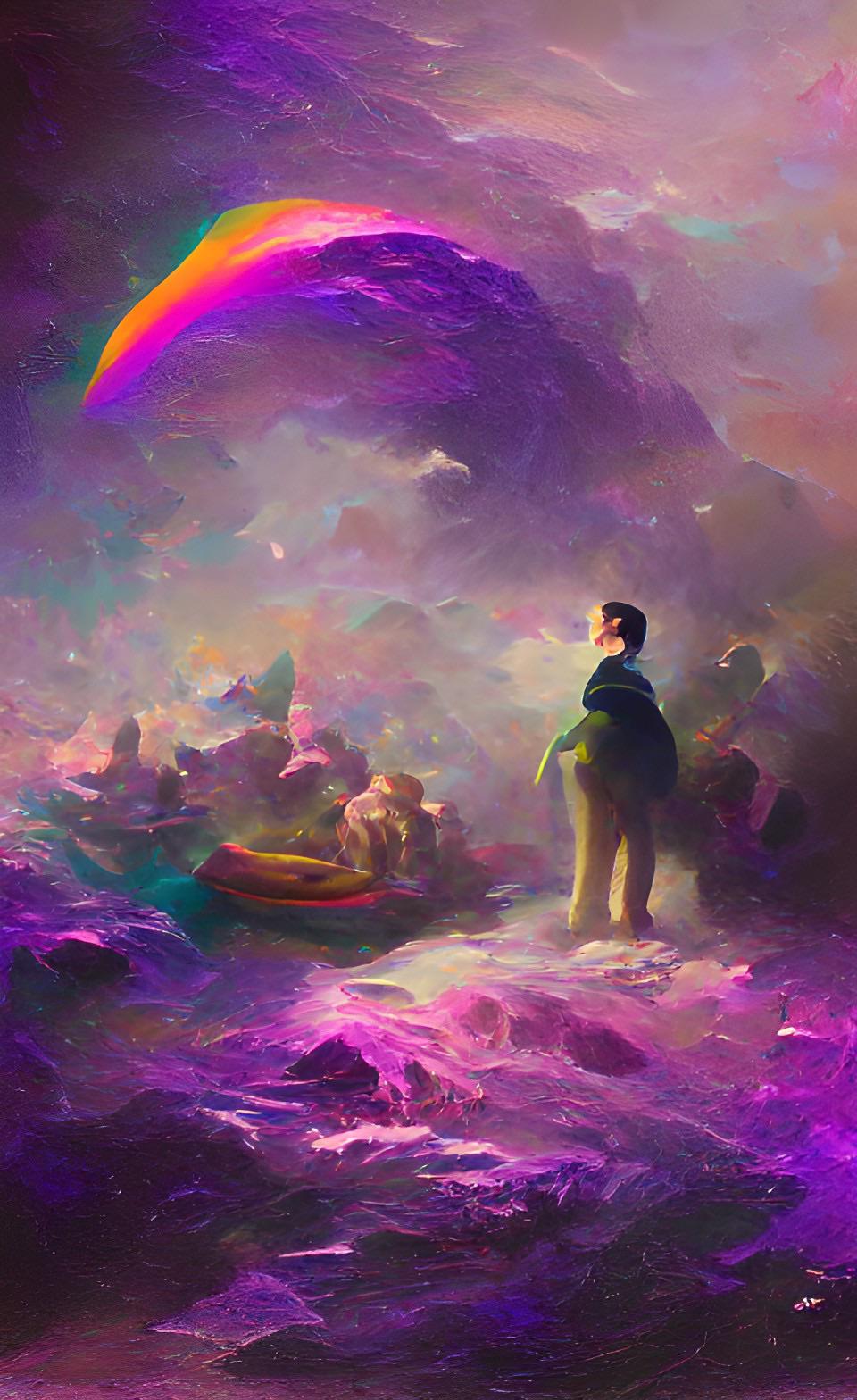 960x1568  AI Art обои - пещера обоев