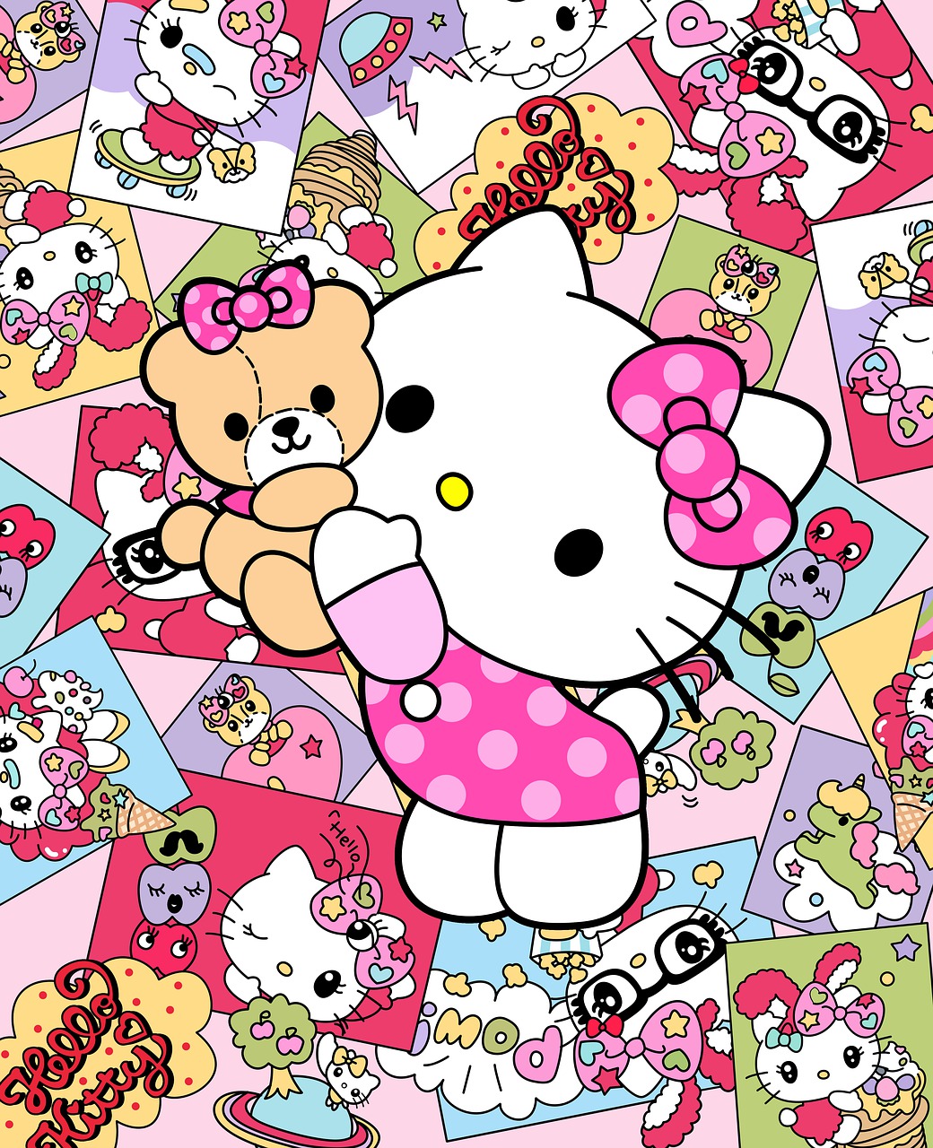 1040x1280  Hello Kitty Cartoon Facker - бесплатное изображение на Pixabay