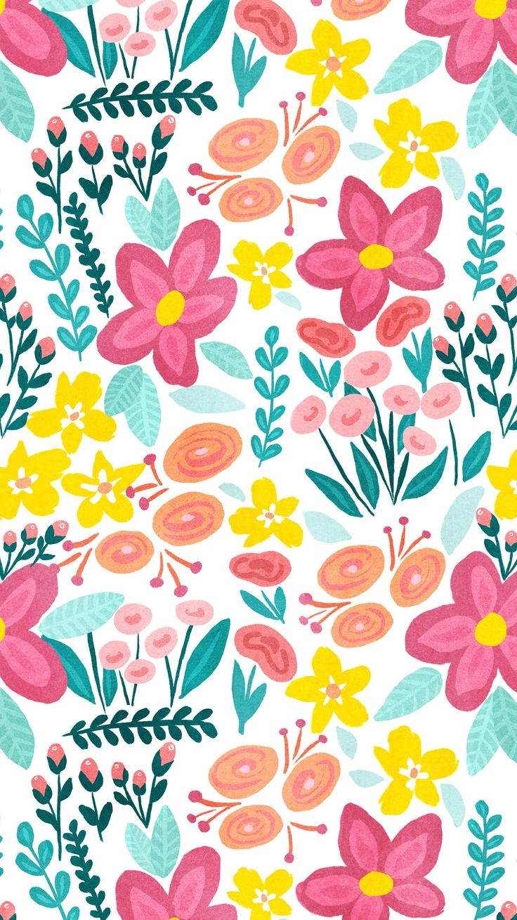 736x1309  4 БЕСПЛАТНЫЕ Летние Телефон Обои - May Designs | Красивые обои iPhone, милые узоры обои, цветочные обои