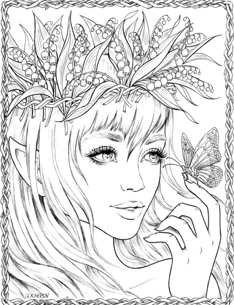 787x1024  Раскраски для девочек 14 лет. Распечатать бесплатно