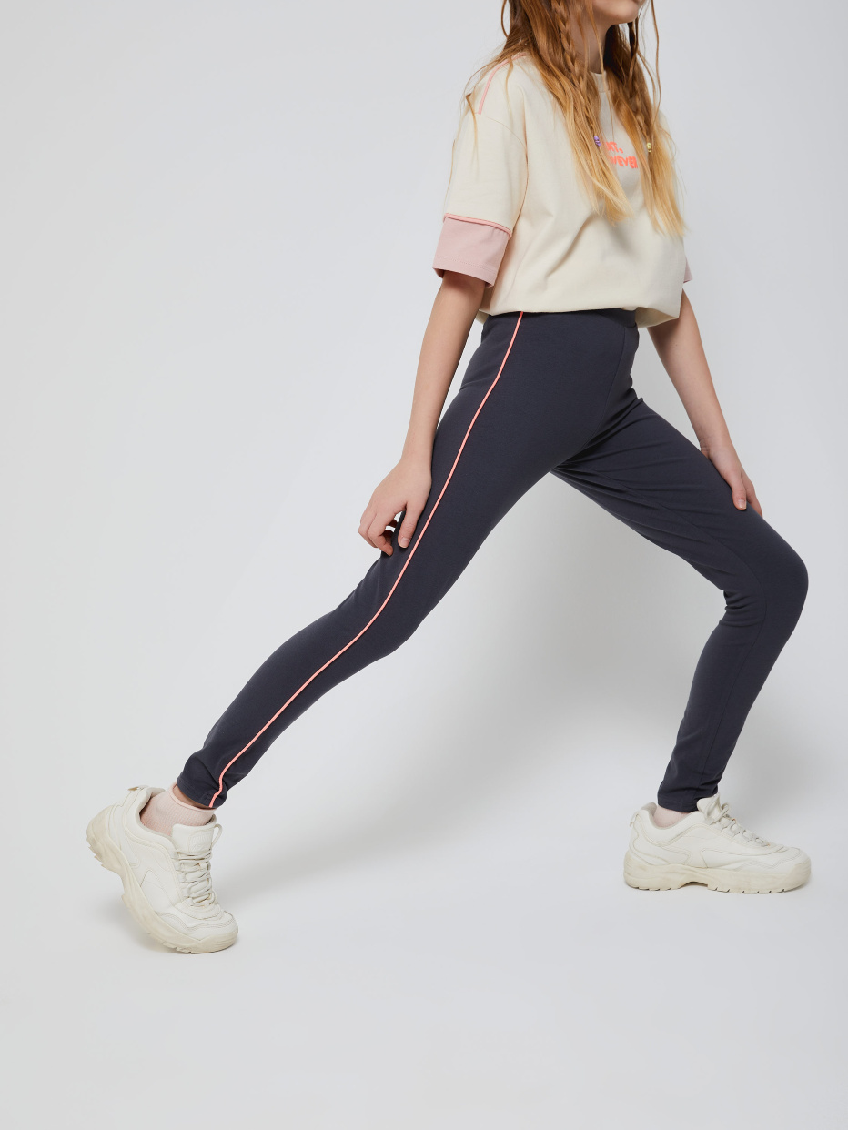 932x1242  Спортивные леггинсы для девочек цвет: темно-серый, артикул: 18020518140 –  купить в интернет-магазине sela