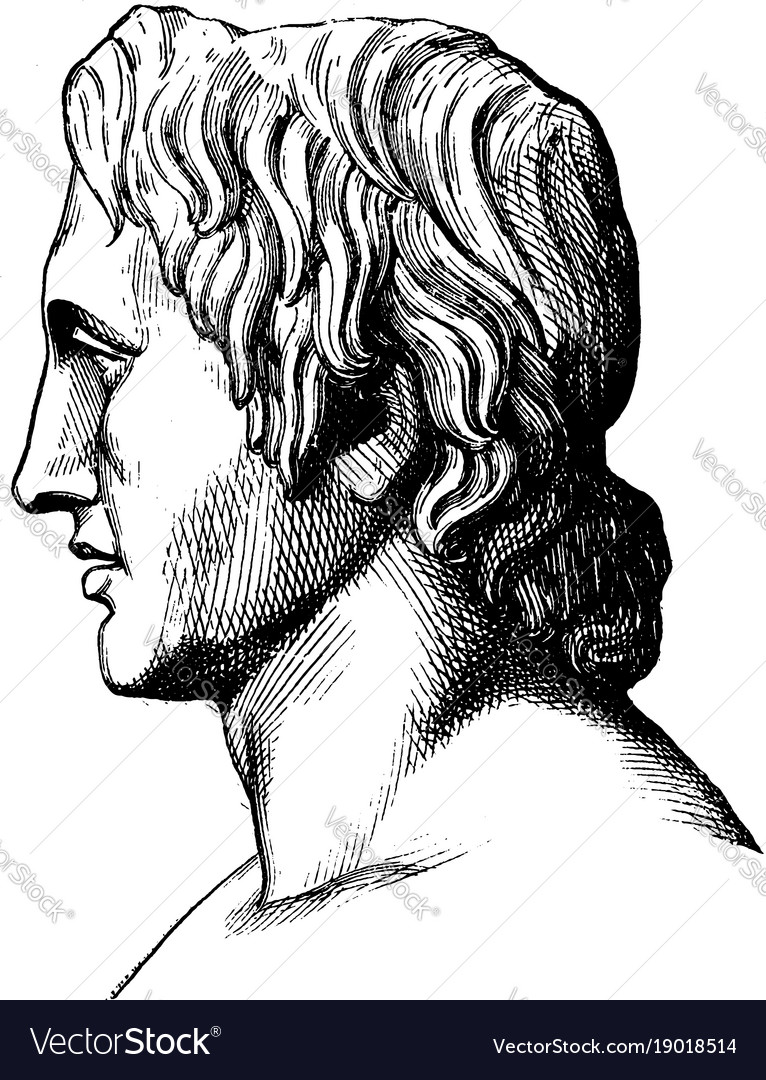 766x1080  Александр великий винтажный роялти векторный образ